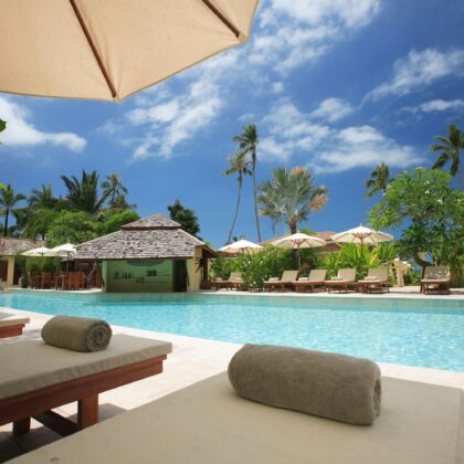 Relaxing travel moment with stunning views