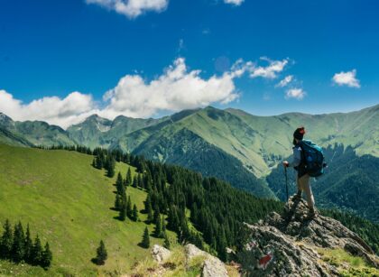 Relaxing travel moment with stunning views