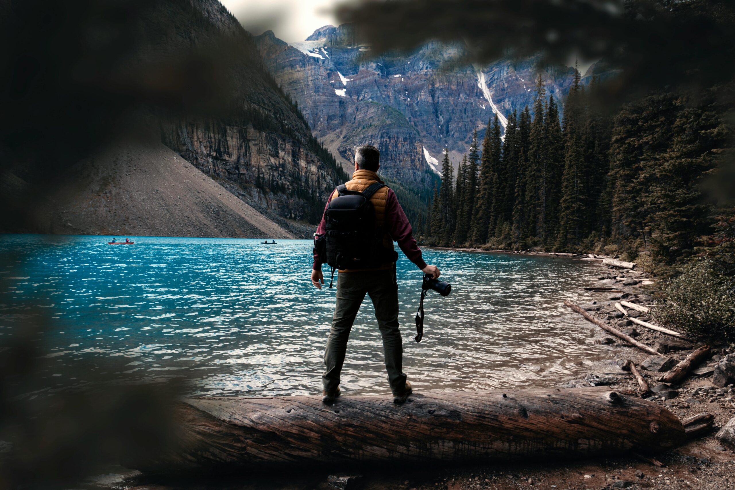 Relaxing travel moment with stunning views